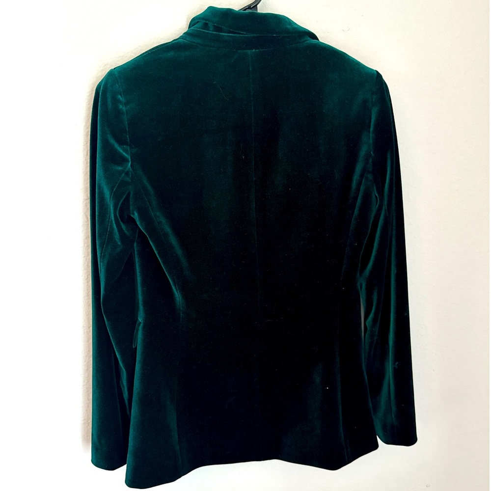 Gorgeous emerald green velvet jacket xs s